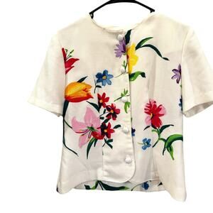 Vintage Caron Petite Short Sleeve Jacket